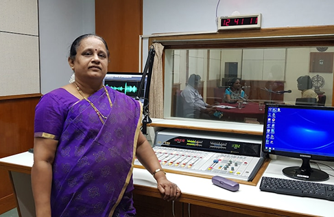 Reet Deole in a studio